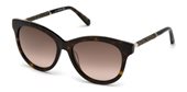 Daniel Swarovski SK0132 52F dark havana / gradient brown sunglasses