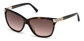 Daniel Swarovski SK0137 52F Dark Havana / Gradient Brown sunglasses