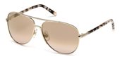 Daniel Swarovski SK0138 33G Gold/other / Brown Mirror sunglasses