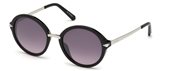 Daniel Swarovski SK0153 01C Shiny Black  / Smoke Mirror sunglasses