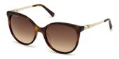 Daniel Swarovski SK0155 52F Dark Havana / Gradient Brown sunglasses