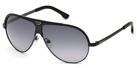 Diesel DL0038 02B Black Grey Sunglasses