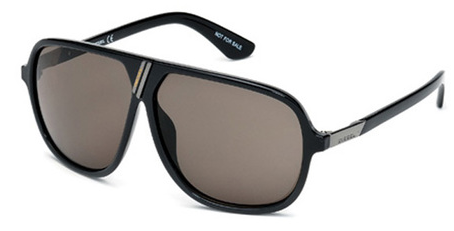 Diesel DL0043 05A Black Gray Sunglasses