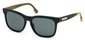 Diesel DL0151 02N	matte black / green sunglasses