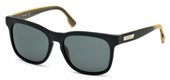 Diesel DL0151 02N	matte black / green sunglasses