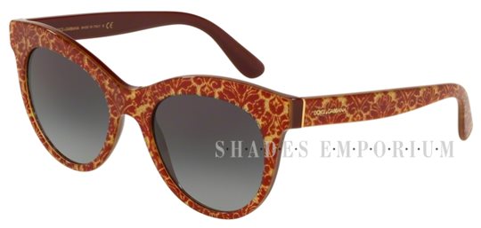 Dolce &amp; Gabbana DG4311 32068G DAMASCUS GLITTER ON BORDEAUX Sunglasses