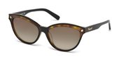 Dsquared DQ0209 ASHLYN 05F - black/other / gradient brown  sunglasses