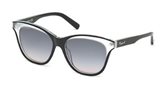 Dsquared DQ0210 BRANDIE 03B - black/crystal / gradient smoke  sunglasses