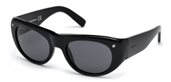 Dsquared DQ0257 MANGA PUNK MANGA PUNK 01A - shiny black / smoke sunglasses