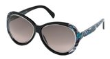 Emilio Pucci EP0018 05B - black/other / gradient smoke  sunglasses