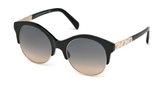 Emilio Pucci EP0023 01B - shiny black / gradient smoke  sunglasses