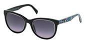Emilio Pucci EP0027 05B - black/other / gradient smoke  sunglasses