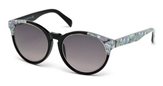 Emilio Pucci EP0028 05B - black/other / gradient smoke  sunglasses