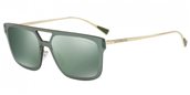 Emporio Armani EA2048 30136R gold/light green mirror petrol sunglasses