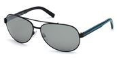 Ermenegildo Zegna EZ0004 02A - matte black / smoke  sunglasses