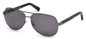 Ermenegildo Zegna EZ0010 12B - shiny dark ruthenium / gradient smoke  sunglasses
