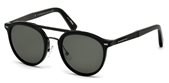 Ermenegildo Zegna EZ0022 01D - shiny black / smoke polarized  sunglasses