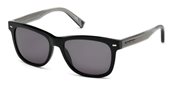 Ermenegildo Zegna EZ0028 01A - shiny black / smoke  sunglasses