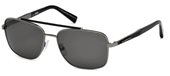 Ermenegildo Zegna EZ0036 12D - shiny dark ruthenium / smoke polarized  sunglasses