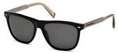 Ermenegildo Zegna EZ0041 01D - shiny black / smoke polarized  sunglasses