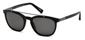 Ermenegildo Zegna EZ0044 01D -&#160;shiny black / smoke polarized sunglasses