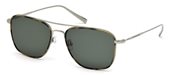 Ermenegildo Zegna EZ0052 14N - shiny light ruthenium / green  sunglasses