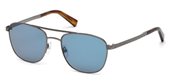 Ermenegildo Zegna EZ0071 12V -&#160;shiny dark ruthenium / blue sunglasses