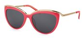 Escada SES346 0NVZ Raspberry Red/Gold sunglasses