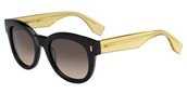 Fendi 0026/S 07OA ED Black Yellow sunglasses