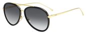 Fendi 0155/S 0MY2 JJ Black Yellow Gold sunglasses
