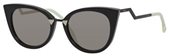 Fendi Ff 0118/S 0AQM 00 Black (UE gray ivory mirror lens) sunglasses