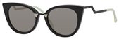 Fendi Ff 0118/S 0AQM 00 Black (UE gray ivory mirror lens) sunglasses