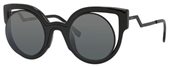 Fendi Ff 0137/S 0NT2 00 Matte Shiny Black (CN dark gray mirror lens) sunglasses