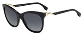 Fendi Ff 0200/S 0807 HD Black sunglasses