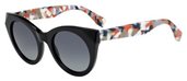 Fendi Ff 0203/S 0738 HD Black Multi-C sunglasses
