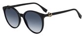 Fendi Ff 0288/S 0807 00 Black (08 dark blue gradient lens) sunglasses