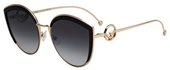 Fendi Ff 0290/S 0807 00 Black (9O dark gray gradient lens) sunglasses