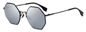 Fendi Ff 0292/S 0807 00 Black (T4 black mirror pz lens) sunglasses