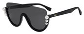 Fendi Ff 0296/S 0807 00 Black (IR gray blue pz lens) sunglasses