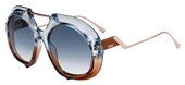 Fendi Ff 0316/S 0S9W 00 Blue Brown (08 dark blue gradient lens) sunglasses