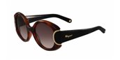 Ferragamo SF811SL SIGNATURE (233) HAVANA W-BLACK LEATHER sunglasses