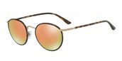 Giorgio Armani AR6016J 30044Z grey mirror rose gold sunglasses