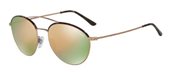 Giorgio Armani AR6032J 30044Z MATTE BRONZE/grey mirror rose gold sunglasses