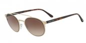 Giorgio Armani AR6041 300213 MATTE PALE GOLD/brown gradient sunglasses