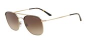 Giorgio Armani AR6058J 300213 HAVANA/MATTE PALE GOLD/brown gradient sunglasses