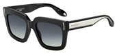 Givenchy Gv 7015/S 0UDU Black (HD gray gradient lens) sunglasses