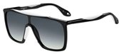 Givenchy Gv 7040/S 0TEM Black White (9O dark gray gradient lens) sunglasses