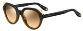 Givenchy Gv 7053/S 07WS Bknud Rose Gold (G4 brown mirror gradient lens) sunglasses