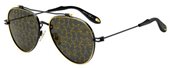 Givenchy Gv 7057/S NUDE 02M2 Black Gold (7Y gold decor lens) sunglasses