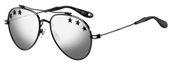 Givenchy Gv 7057/STARS 0807 Black (DC sup silver mirror lens) sunglasses